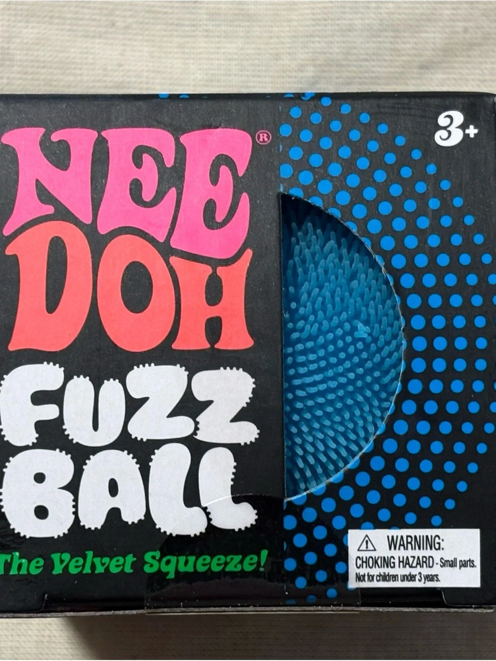 Fuzz Ball Velvet Squeeze - Blue